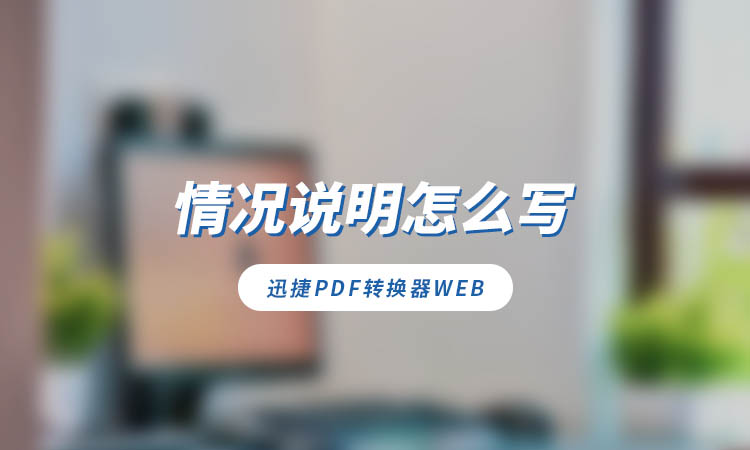 情况说明怎么写