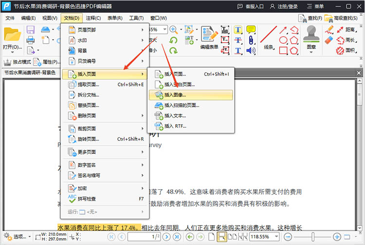 使用迅捷PDF编辑器步骤二-2