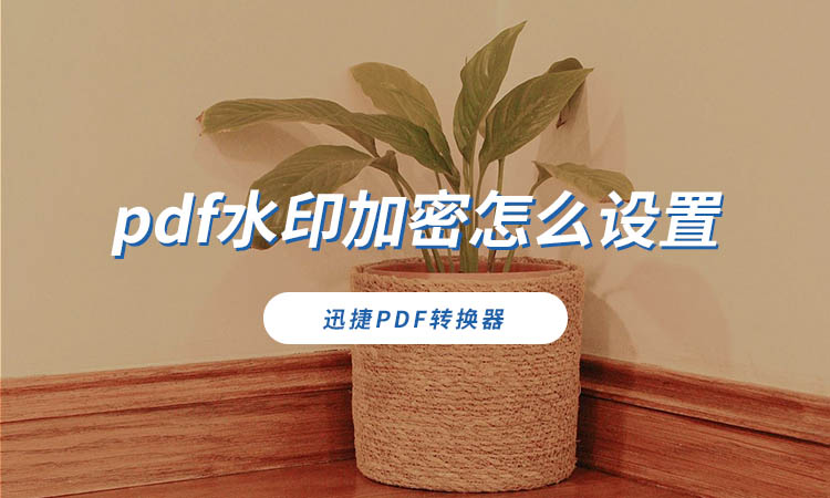 pdf水印加密怎么设置